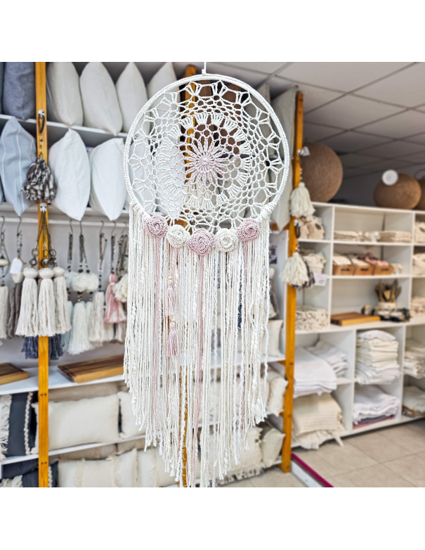 Atrapasueños Lina Rosa 40cm - Deco Por Mayor