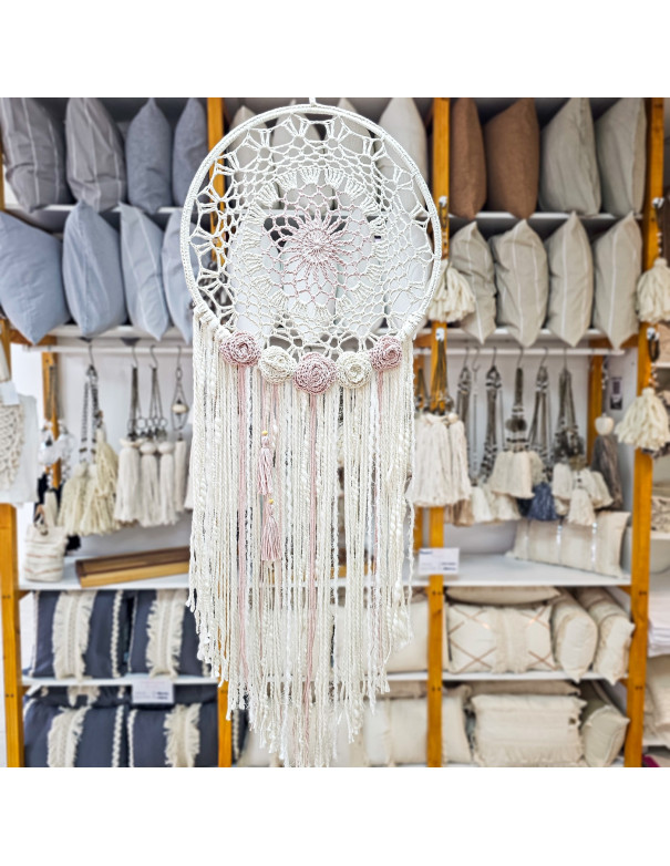 Atrapasueños Lina Rosa 40cm - Deco Por Mayor