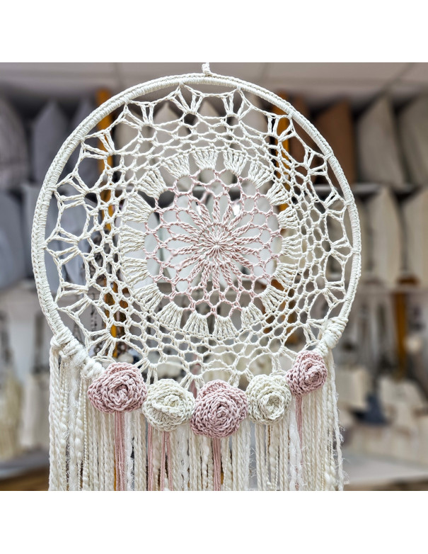 Atrapasueños Lina Rosa 40cm - Deco Por Mayor