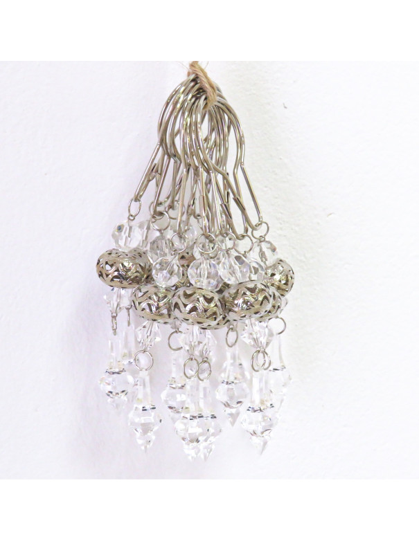 Ganchos Para Cortinas Margarita x6 - Deco Por Mayor