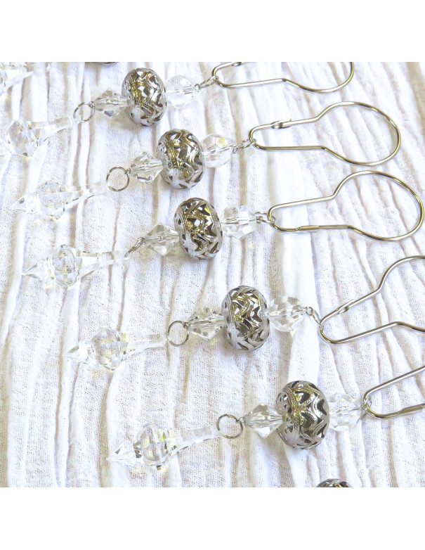 Ganchos Para Cortinas Margarita x6 - Deco Por Mayor