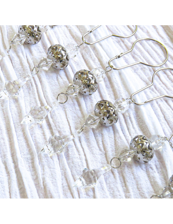 Ganchos Para Cortinas Margarita x6 - Deco Por Mayor