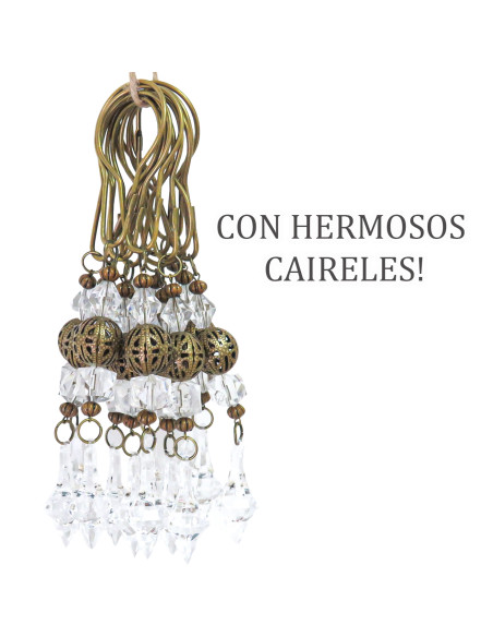 Ganchos Para Cortinas Samanta x6 - Deco Por Mayor