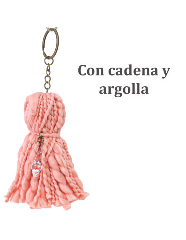 Llavero Olivia (Salmón) - Deco Por Mayor