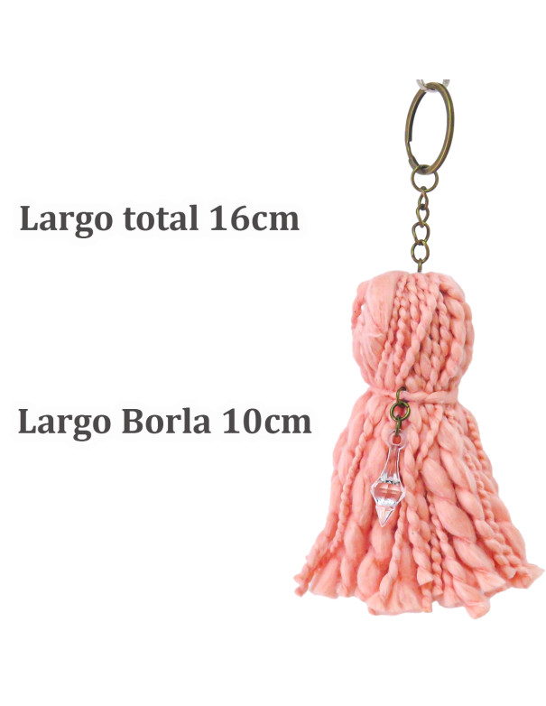 Llavero Olivia (Salmón) - Deco Por Mayor