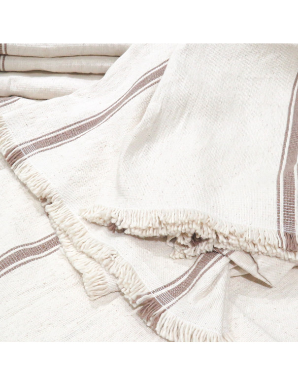 Manta Rosetta (Marrón) - Deco Por Mayor