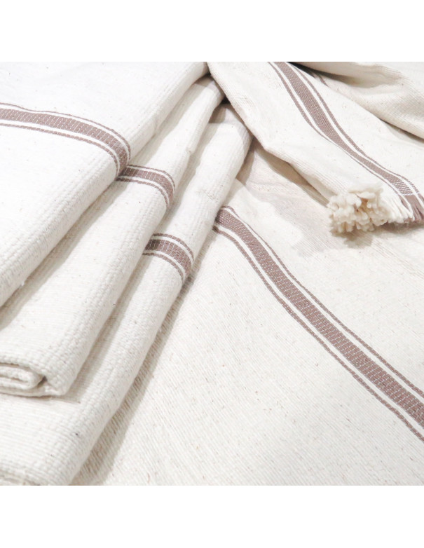 Manta Rosetta (Marrón) - Deco Por Mayor