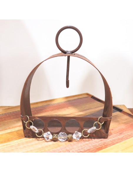Porta Espiral Hierro Boho - Deco Por Mayor