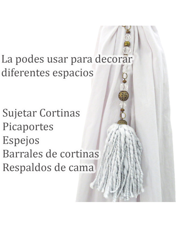 Borla Guada (Gris Perla) - Deco Por Mayor