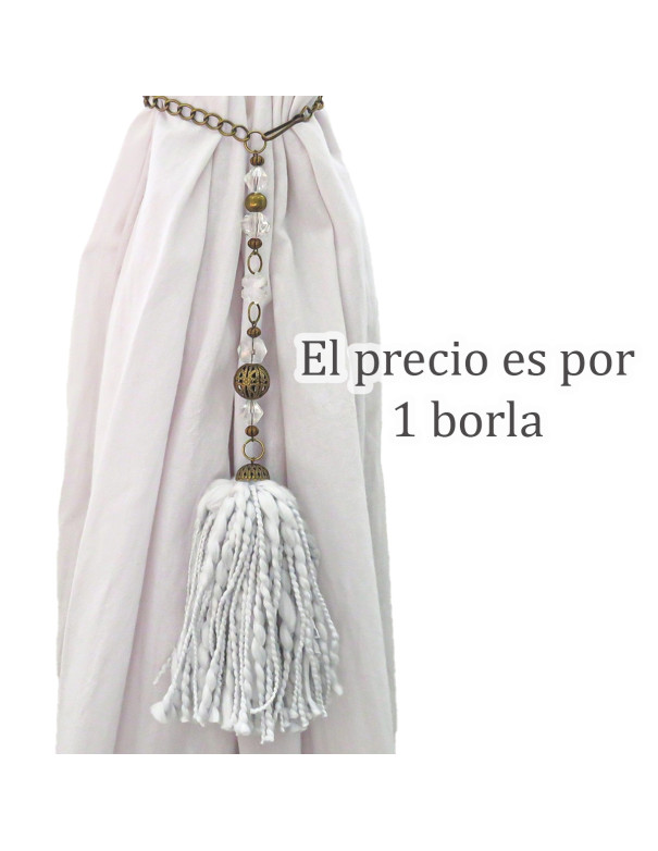 Borla Guada (Gris Perla) - Deco Por Mayor