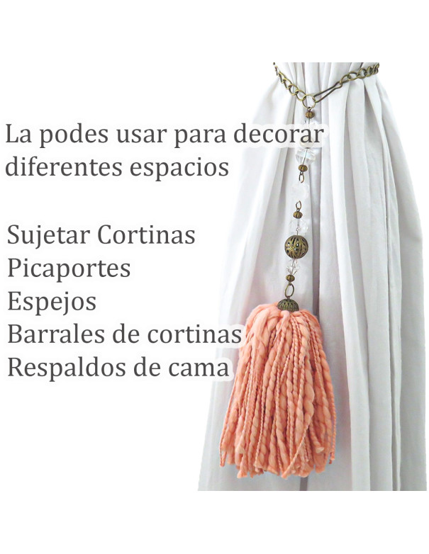 Borla Guada (Salmón) - Deco Por Mayor