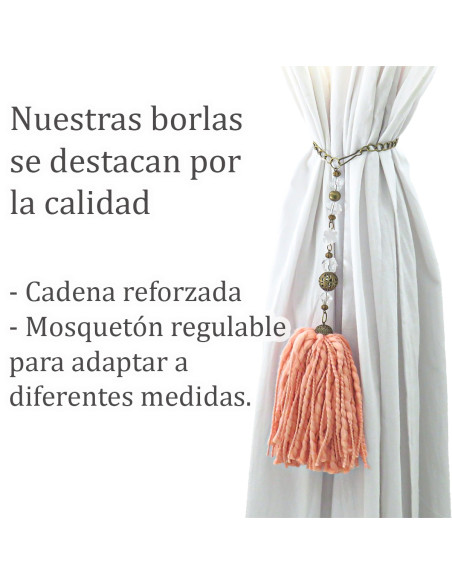 Borla Guada (Salmón) - Deco Por Mayor