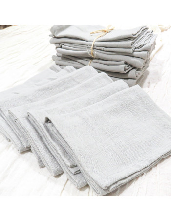 Servilletas Tusor Pack x6 (Gris Perla) - Deco Por Mayor 2