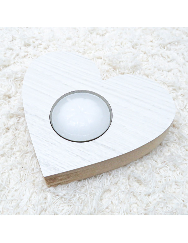 Vela Corazón (Blanco) - Deco Por Mayor