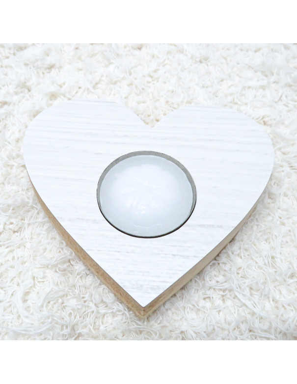 Vela Corazón (Blanco) - Deco Por Mayor