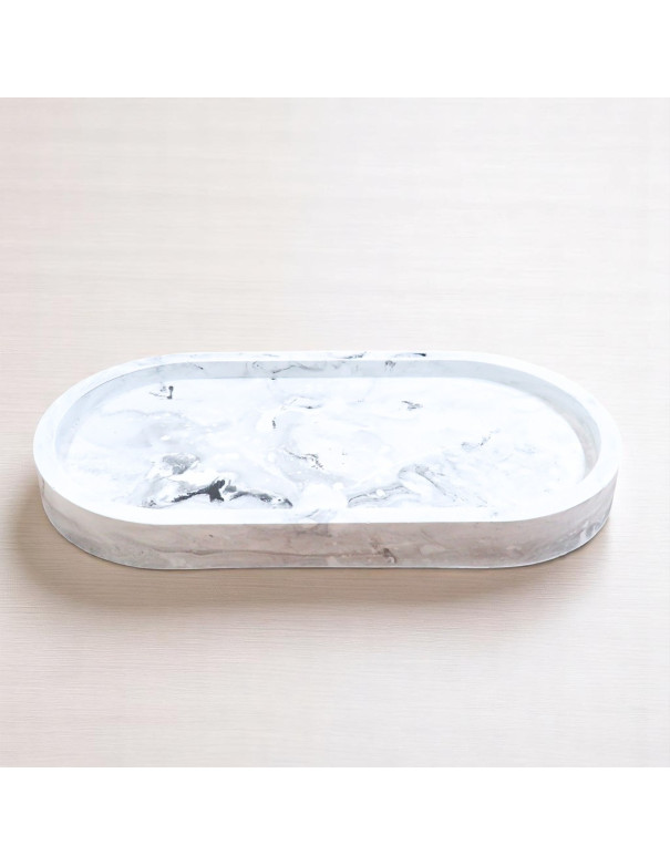 Bandeja Ovalada (Efecto Marmol) - Deco Por Mayor