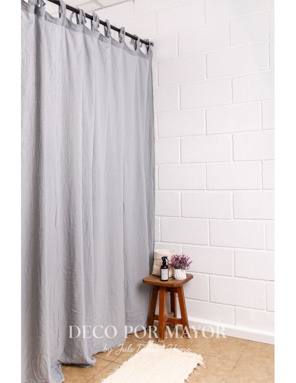 Cortina de Lazo Gris Perla - Deco Por Mayor