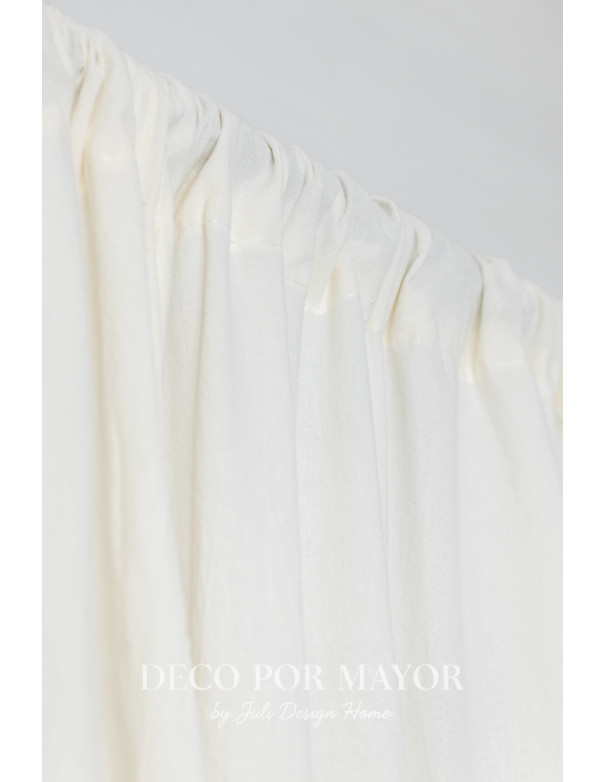 Juego de Cortinas Tusor Natural - Deco Por Mayor