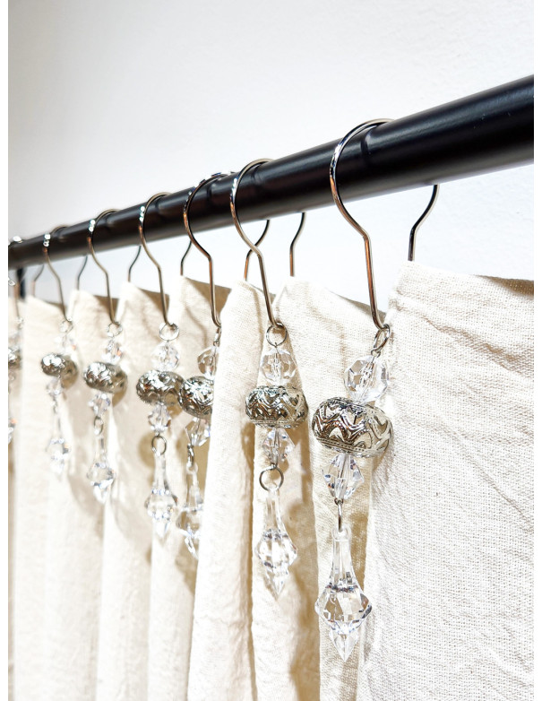 Cortina de Baño con Volado 180x180 - Deco Por Mayor