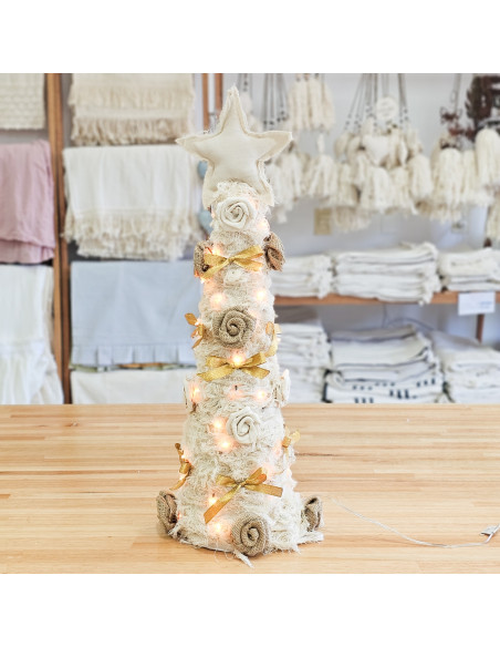 Árbol Navidad 60cm Dorado (100 Luces) - Deco Por Mayor