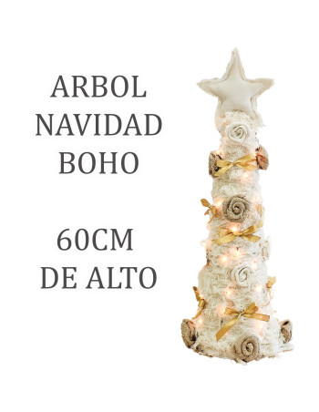 Árbol Navidad 60cm Dorado (100 Luces) - Deco Por Mayor 2