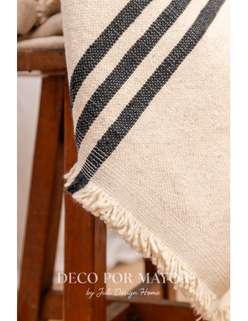 Manta Marcella (Negro) - Deco Por Mayor
