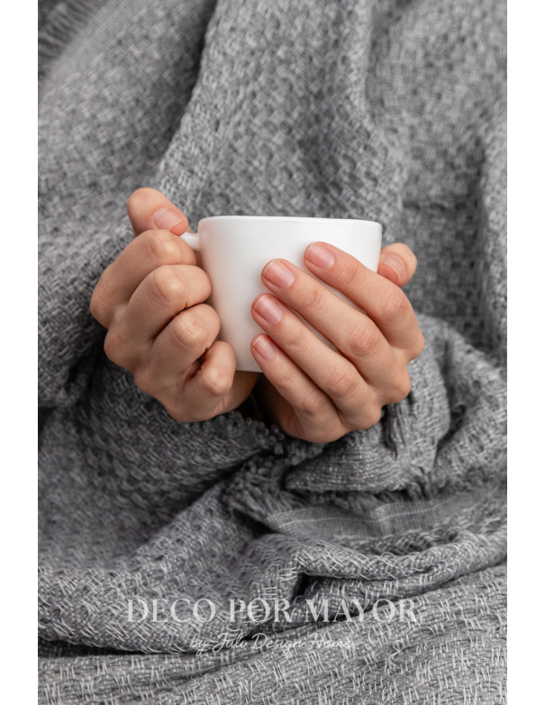 Manta Begonia Gris - Deco Por Mayor