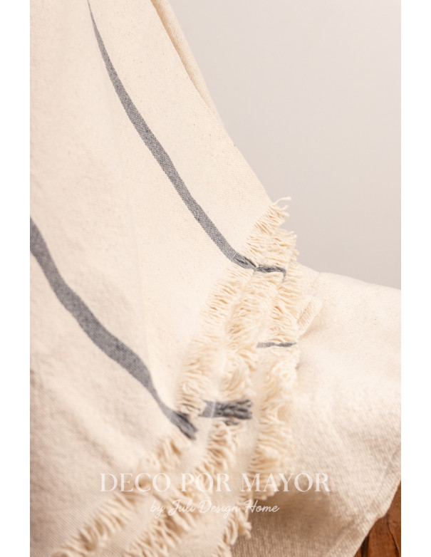 Manta Ludmila (Gris) - Deco Por Mayor