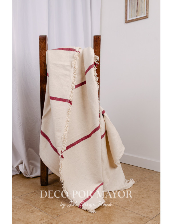 Manta Ludmila (Rojo) - Deco Por Mayor