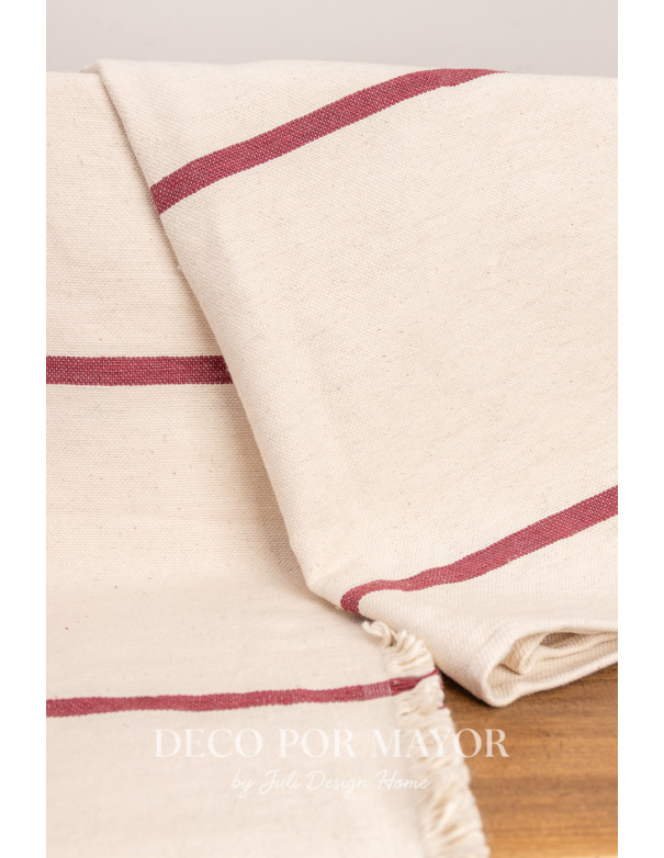 Manta Ludmila (Rojo) - Deco Por Mayor