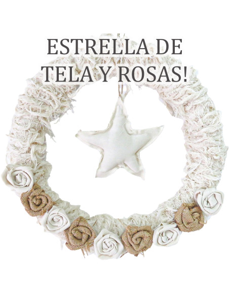 Corona Navideña 35cm (Con Luces) - Deco Por Mayor
