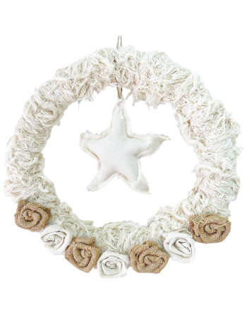 Corona Navideña 30cm (Con Luces) - Deco Por Mayor