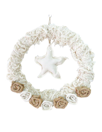 Corona Navideña 30cm (Con Luces) - Deco Por Mayor 2