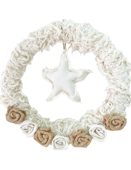 Corona Navideña 30cm (Con Luces) - Deco Por Mayor