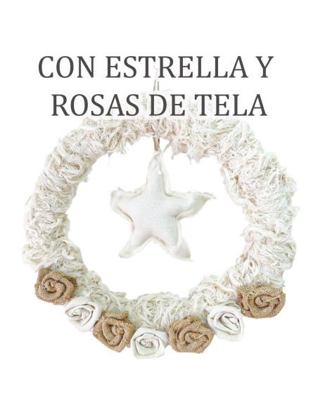 Corona Navideña 30cm (Con Luces) - Deco Por Mayor