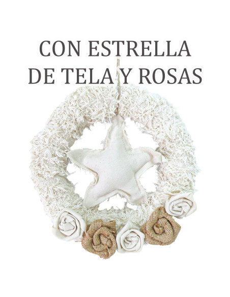 Corona Navideña 20cm (Con Luces) - Deco Por Mayor