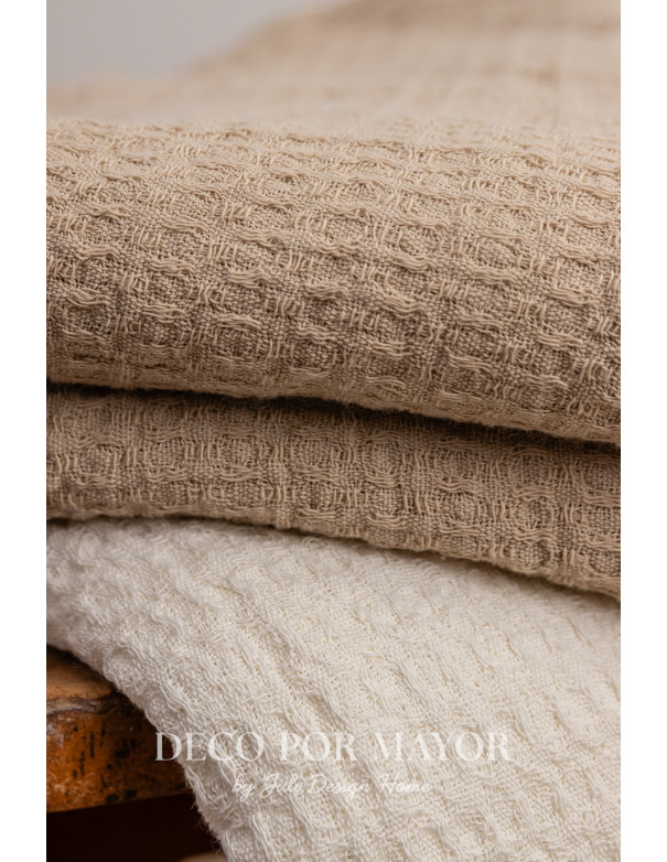 Manta Alma Waffle (Arena) - Deco Por Mayor