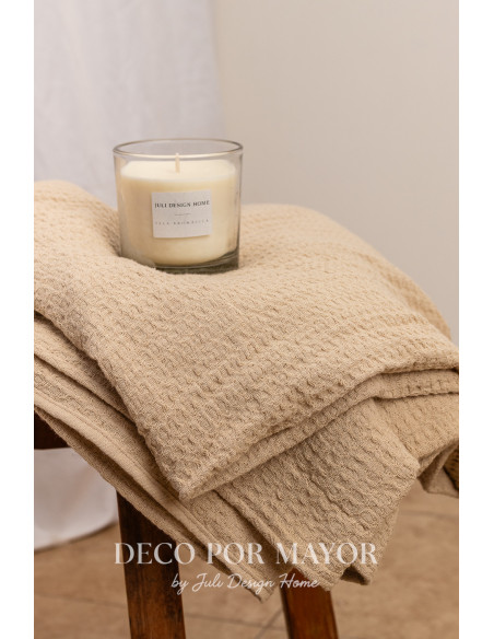 Manta Alma Waffle (Arena) - Deco Por Mayor