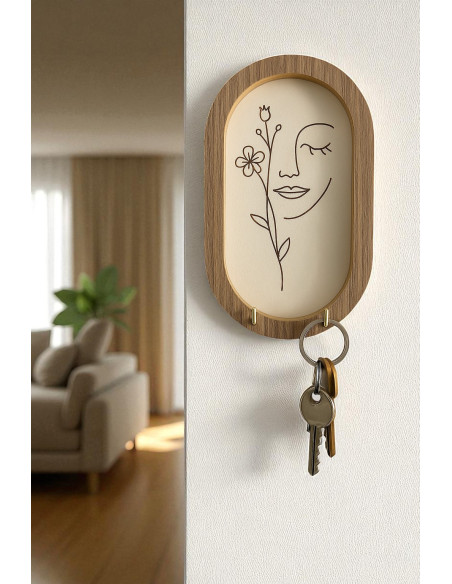 Porta Llaves Mujer Oval - Deco Por Mayor