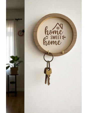 Porta Llaves Home Sweet Circular - Deco Por Mayor 2