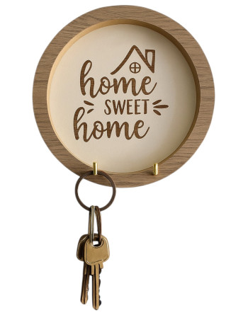 Porta Llaves Home Sweet Circular - Deco Por Mayor