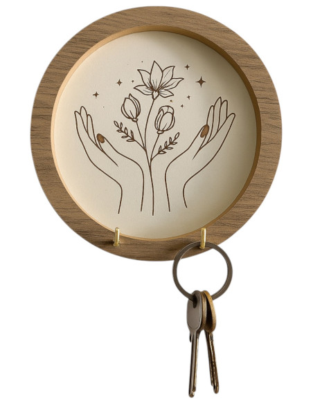 Porta Llaves Florecer Circular - Deco Por Mayor