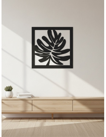 Cuadro Hoja I - Negro 40cm - Deco Por Mayor 2