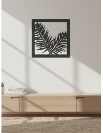 Cuadro Hoja II - Negro 40cm - Deco Por Mayor 2