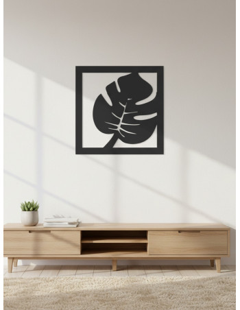 Cuadro Hoja IV - Negro 40cm - Deco Por Mayor 2