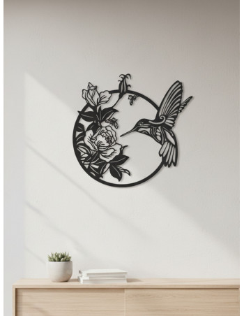 Cuadro Colibrí - Negro - Deco Por Mayor 2