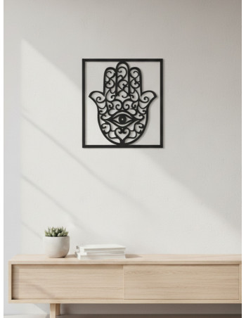 Cuadro Mano de Fátima III - Negro 40cm - Deco Por Mayor 2