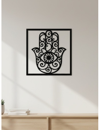 Cuadro Mano de Fátima I - Negro 40cm - Deco Por Mayor 2