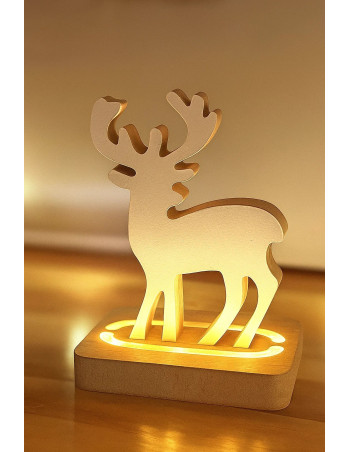 Reno Con Luz Navidad - Deco Por Mayor