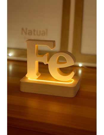 Fe Con Luz Navidad - Deco Por Mayor